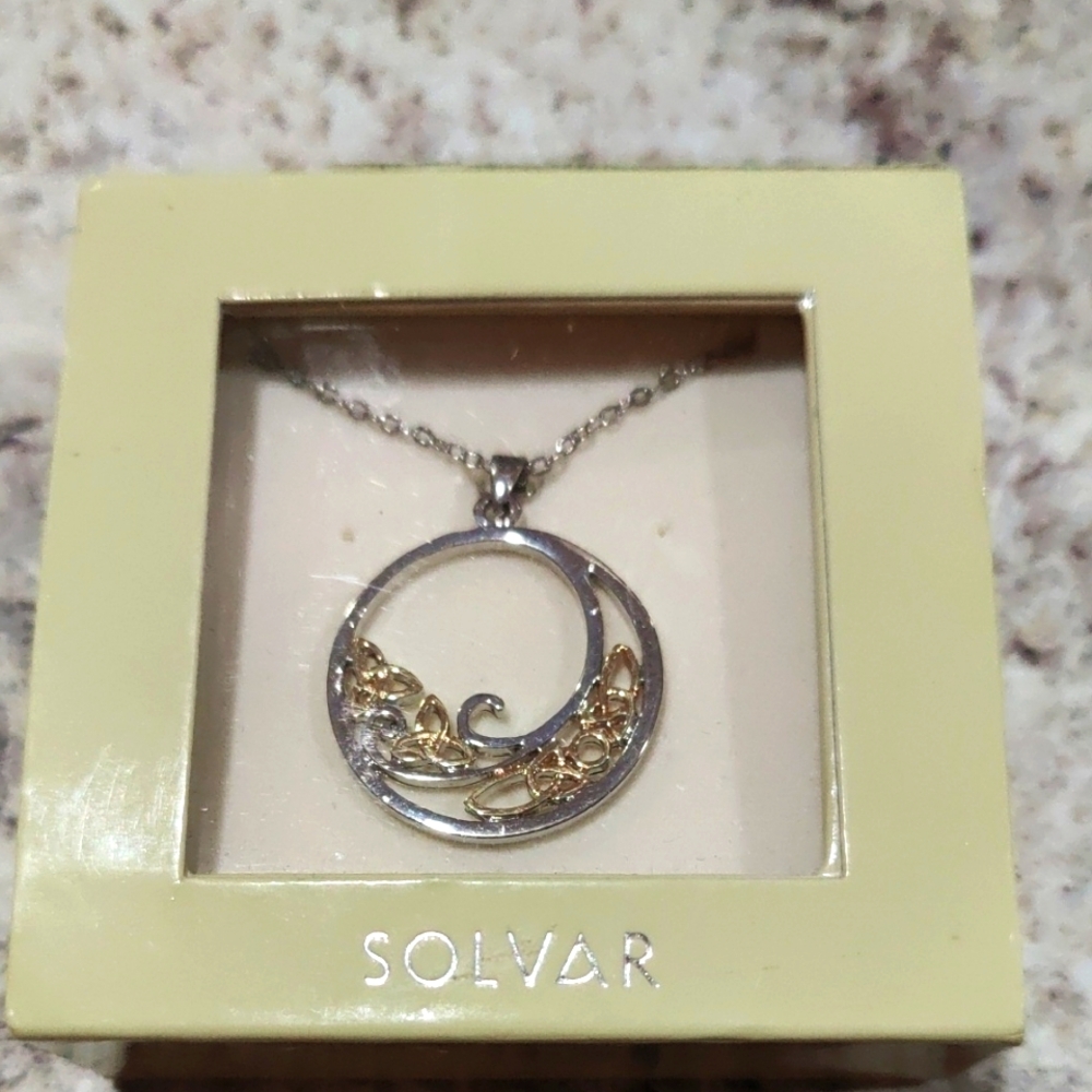 Celtic Wave Pendant Necklace